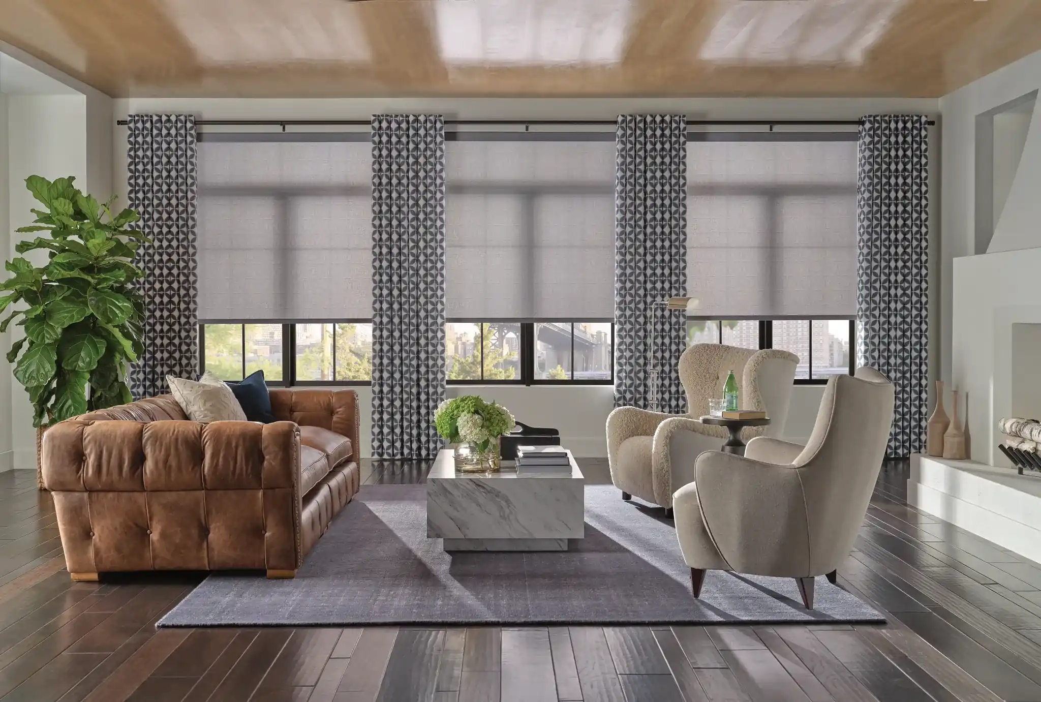 Custom window treatment project