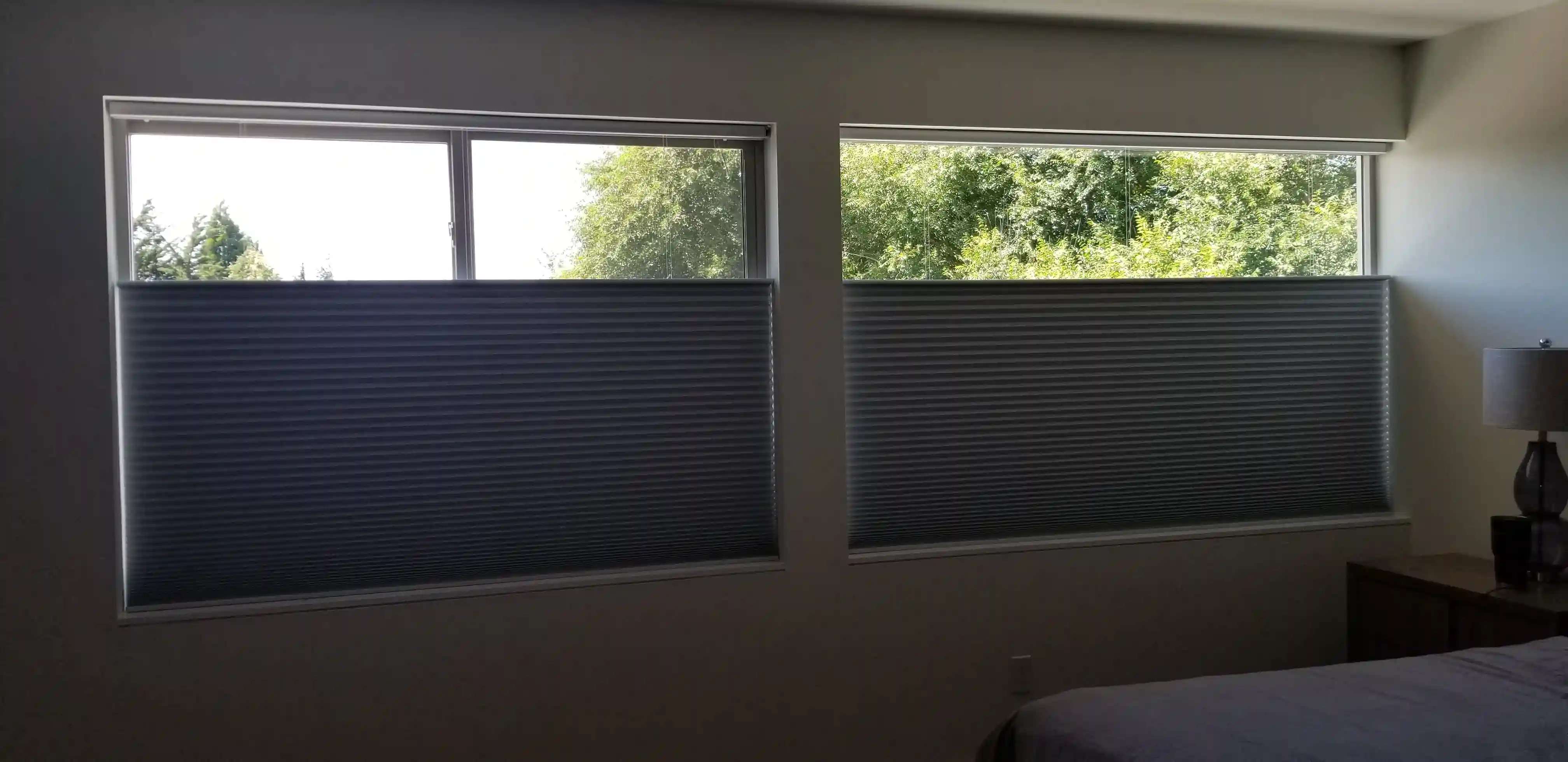 Custom shades and drapery installed in an established Fircrest home