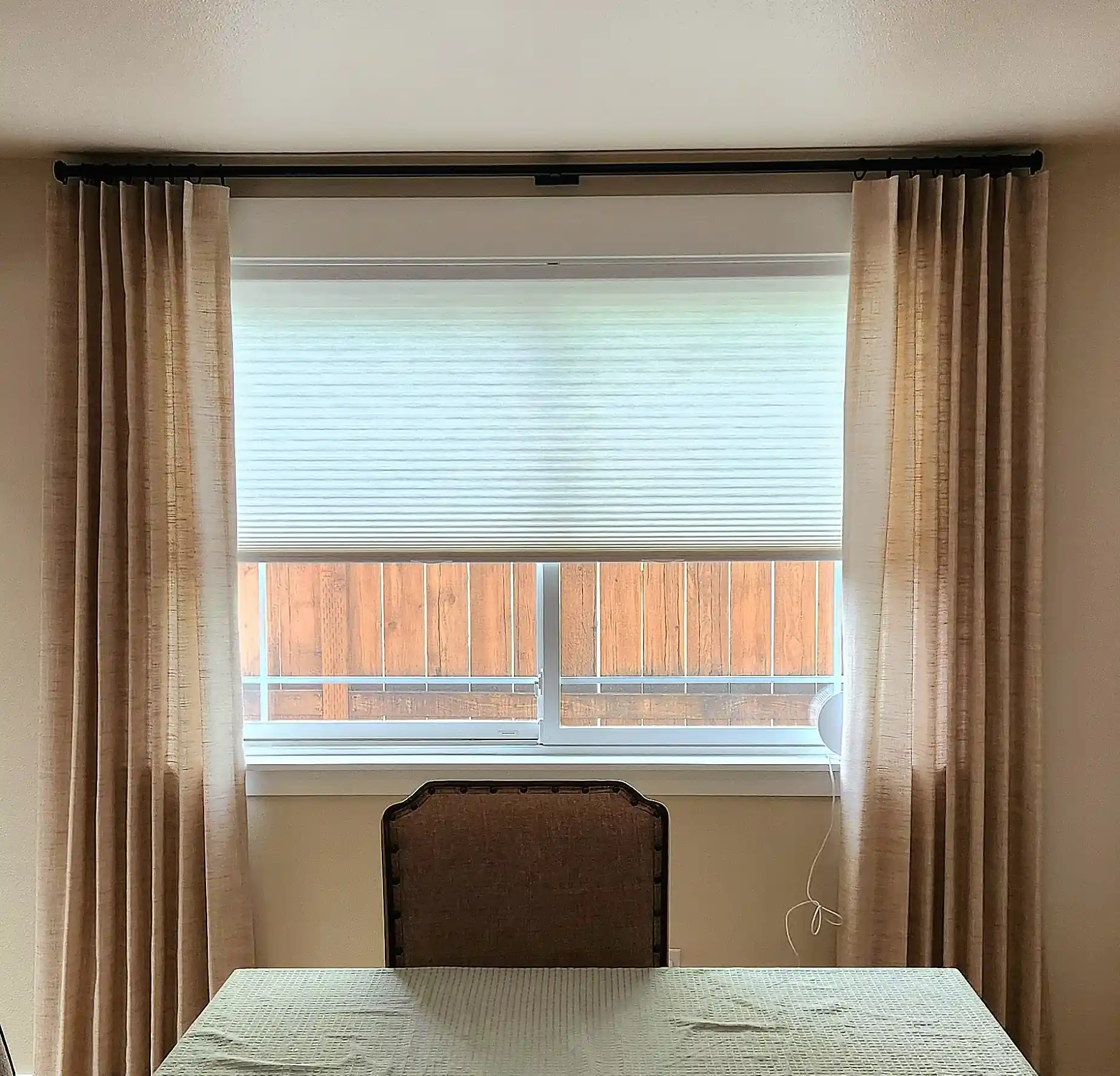 Custom window treatment project