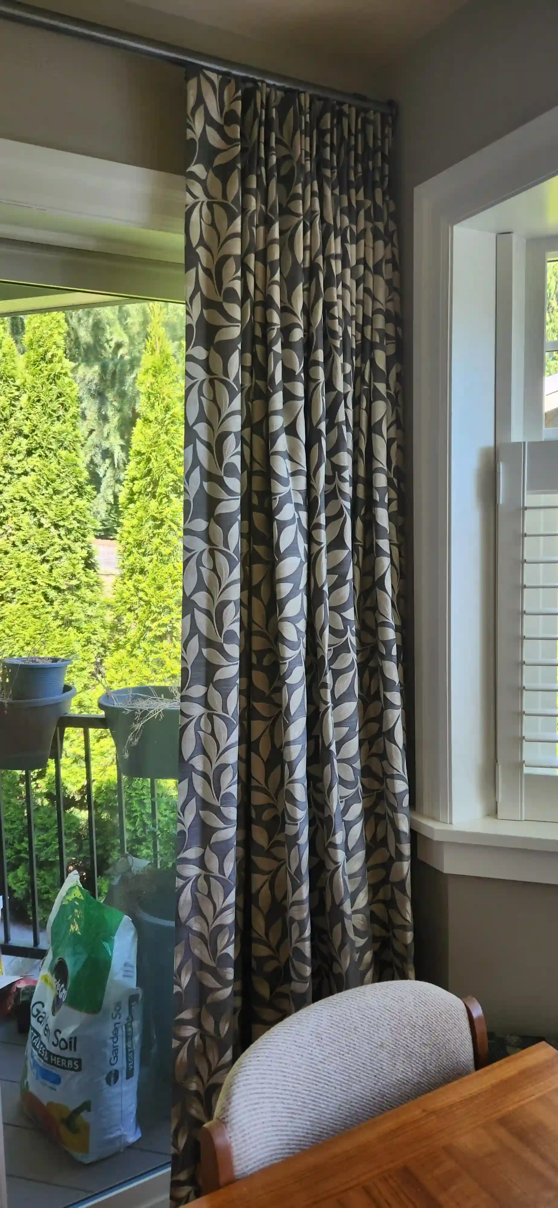 Custom window treatment project