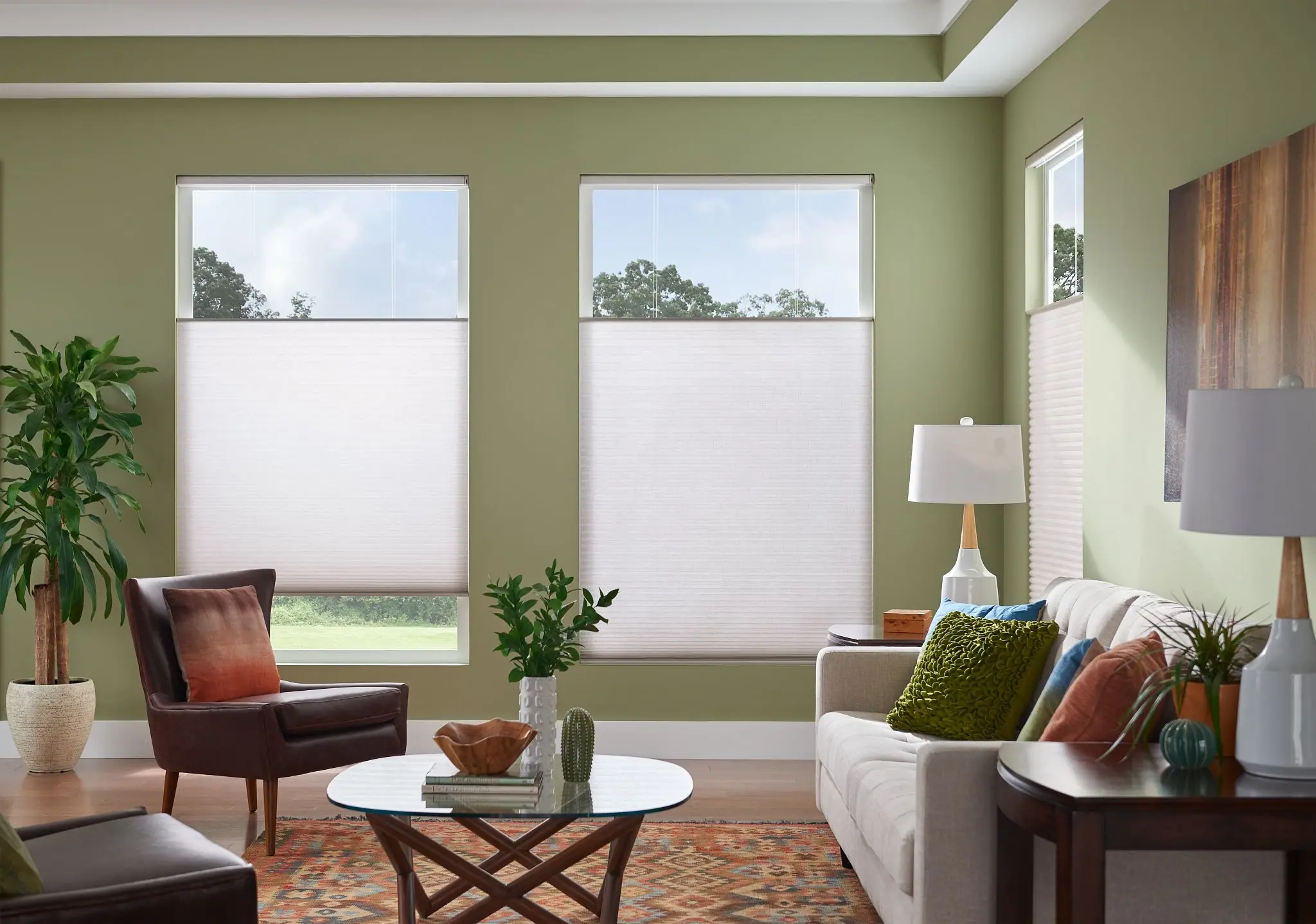 Elegant window shade installation