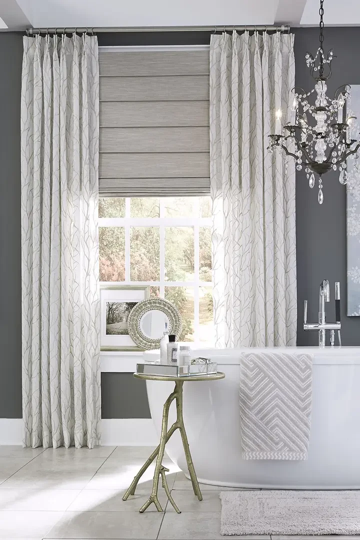 Floor-to-ceiling drapery panels